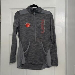 Clemson University 1/2 Zip Lightweight LS Shirt - Medium
